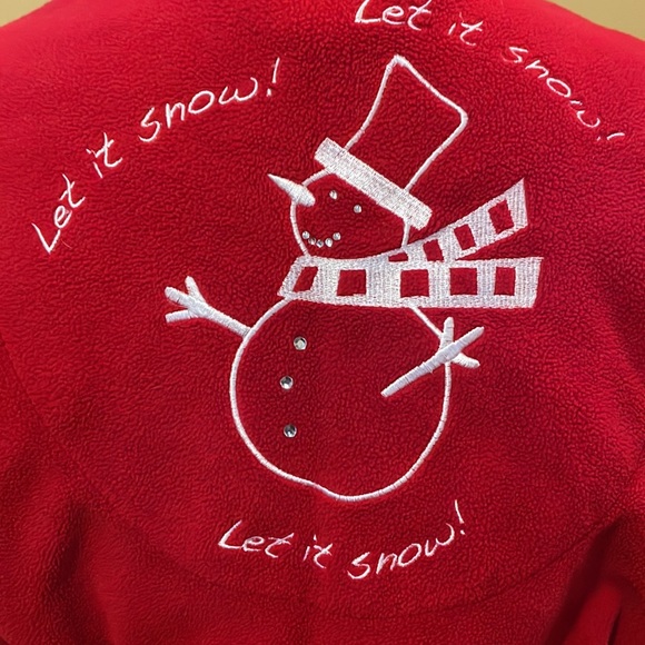 La Vie en Rose red plush super soft robe - Picture 4 of 9